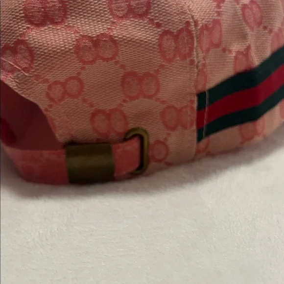 Fashion Pink Patterned Cap with Stripe (E)